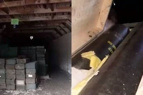 Hərbçilərimiz daha bir sursat anbarı aşkarladılar - VİDEO