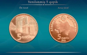 Yeni 5 qəpiklik buraxıldı