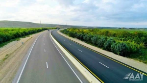 M-1 magistral avtomobil yolunun bir hissəsində aparılan təmir-bərpa işləri yekunlaşdı - VİDEO/FOTO