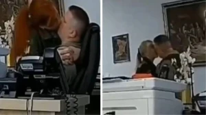 Ukraynada komandir 3 həmkarı ilə eşq yaşadı - Həmin anlar belə lentə alındı