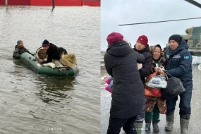 Qazaxıstanın regionlarında fövqəladə vəziyyət elan edildi - VİDEO