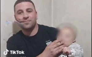 Canlı yayımda 1 yaşlı uşağa siqaret çəkdirən ata saxlanıldı - FOTO