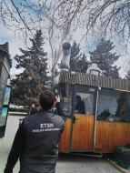 Bakıda havaya tüstü və iy-qoxu yayan obyektlə bağlı tədbir görüldü - FOTO