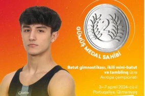 İdmançımız Portuqaliyada gümüş medal qazandı 