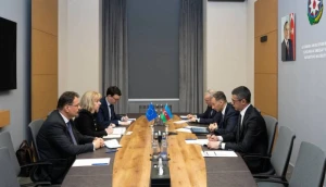 Rəşad Nəbiyev Aİ nümayəndəsi ilə Orta Dəhlizdən danışdı