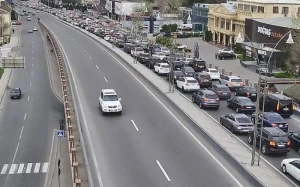 Bakıda bu yollarda tıxac var - SİYAHI