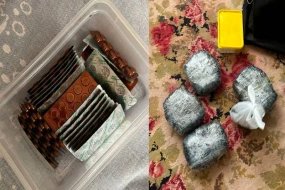 Bakıda narkokuryerdən 5 kq narkotik götürüldü - FOTO