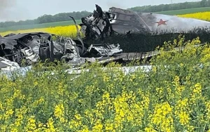 Rusiyada hərbi təyyarə qəzaya düşdü - FOTO