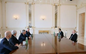 İlham Əliyev Edvard Rounu qəbul etdi 