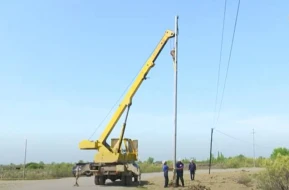 “Azərişıq” Kürdəmirdə elektrik şəbəkəsinin yenilənməsi işlərini davam etdirir