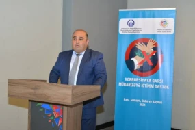 “Korrupsiya ilə mübarizəyə ictimai dəstək” layihəsi çərçivəsində yekun tədbir keçirildi – FOTOLAR