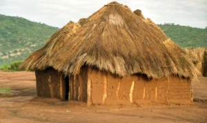 Samandan tikilmiş daxmanı müasir evə çevirdi - FOTO