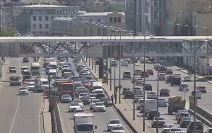Bakıda qəza tıxaca səbəb oldu