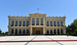 Prezidentlərin görüşünün keçirildiyi iqamətgahdan GÖRÜNTÜLƏR