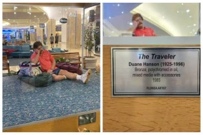 \"Bu adam\" 28 ildir hava limanında yatır - Görənlər gözlərinə inanmırlar