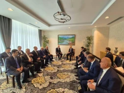Azərbaycan nümayəndə heyəti Özbəkistanda - FOTOLAR