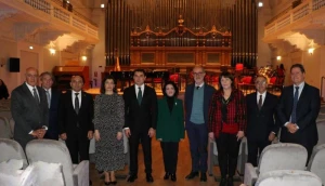 Nazir Santa Çeçiliya Konservatoriyasının rektoru ilə görüşdü - FOTO