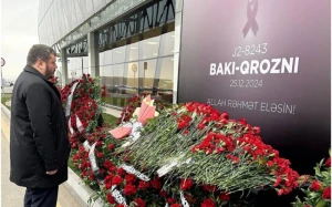 Ukrayna səfiri qəza qurbanlarının xatirəsini yad edib 