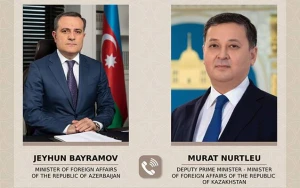 Bayramov qazaxıstanlı həmkarı ilə danışdı