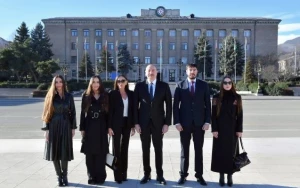 Prezidentlə ailəsinin Xankəndidən FOTOLARI