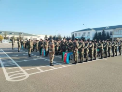 Mülki müdafiə qoşunlarında andiçmə mərasimi keçirildi - FOTO