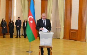 Prezident Xankəndidə səs verməsinin səbəbini açıqladı - VİDEO