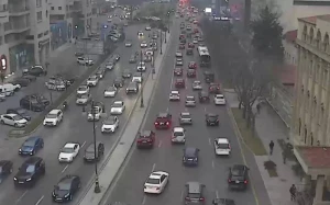 Bakıda bu yollarda tıxac var - SİYAHI