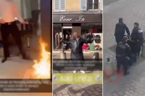 Pulsuz qalan qadın bankı yandırdı, qarşısında POZA VERDİ