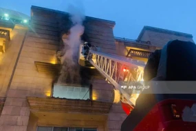 Bakıda hoteldəki yanğın söndürüldü