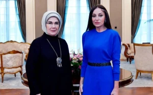 Mehriban Əliyeva Əminə Ərdoğanla GÖRÜŞDÜ - FOTO