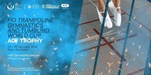 Batut gimnastikası üzrə fərdi proqramda qaliblərin mükafatlandırılması mərasimi keçirildi