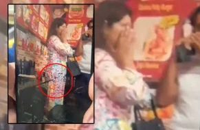 Paltarındakı ərəbcə yazının Quran ayəsi olduğunu düşündükləri qadını linç etdilərlər