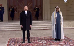 BƏƏ Prezidentinin rəsmi qarşılanma mərasimi oldu - VİDEO