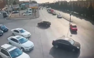 Narkotikin təsiri altında avtoxuliqanlıq edən sürücü saxlanıldı - VİDEO