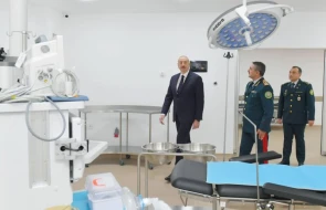 Prezident DSX-nin yeni hərbi hospital kompleksinin açılışında - YENİLƏNDİ (FOTOLAR)