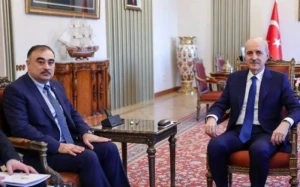 Numan Kurtulmuş Azərbaycan səfiri ilə görüşdü