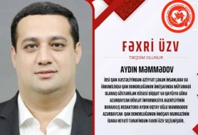 AZƏRTAC-ın əməkdaşı “Azərbaycan Qan Donorluğunun İnkişafı Mərkəzi”nin fəxri üzvü seçilib