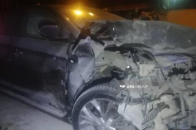 Sabirabadda toy karvanında qəza - 3 nəfər xəsarət aldı