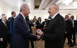 İlham Əliyevlə Ərdoğanın səmimi dialoqu - VİDEO