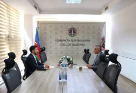 Vəkillər Kollegiyasının sədri III “Yüksəliş” müsabiqəsinin qalibi ilə görüşdü 