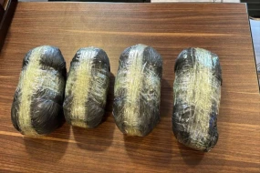 Oğuzda narkokuryer saxlanılıb - FOTO