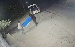 Terminalı taladılar, qaçanda qəzaya düşdülər - Video