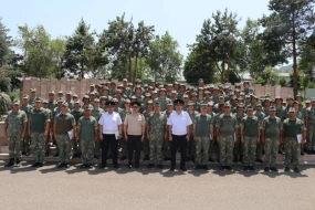 Xankəndidə Hərbi Prokurorluğun əməkdaşları Ulu Öndərin xatirəsini andılar 