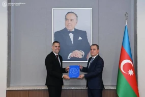 Ceyhun Bayramov Troy Dulini qəbul etdi - FOTO
