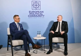 İlham Əliyev Finlandiya Prezidenti ilə görüşüb - YENİLƏNİB