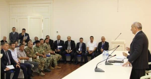 Qusar Rayon İcra Hakimiyyətində şəhid ailələri və qazilərlə görüş keçirilib - FOTO
