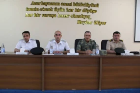 Hərbi Prokurorluq hərbçilərlə birlikdə Yevlaxda tədbir keçirdi - FOTOLAR