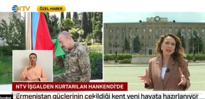 Türkiyənin məşhur kanalının Xankəndidən reportajı - FOTO