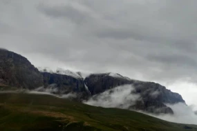 Şahdağa qar yağdı 