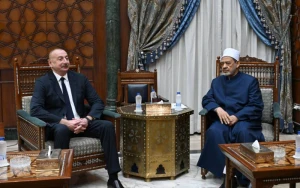 İlham Əliyev Əl-Əzhəri Şərifin şeyxi ilə görüşdü - FOTO
